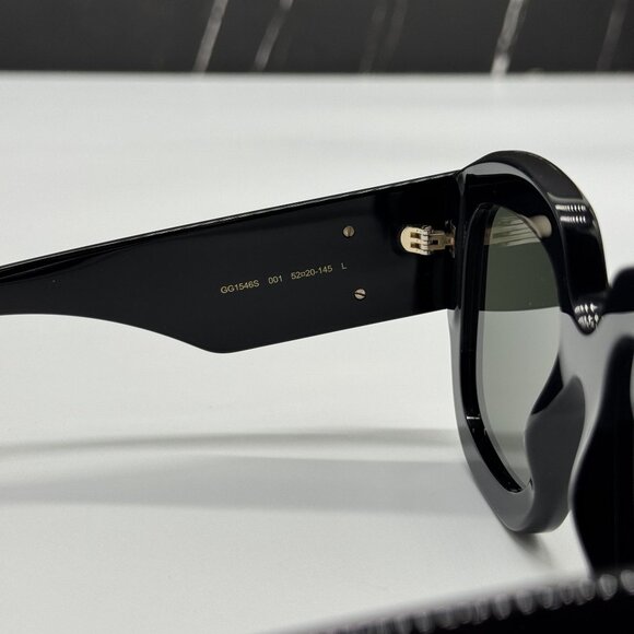 NEW GUCCI GG1546S 001 BLACK WOMEN SUNGLASSES GUCCI - Picture 8 of 10